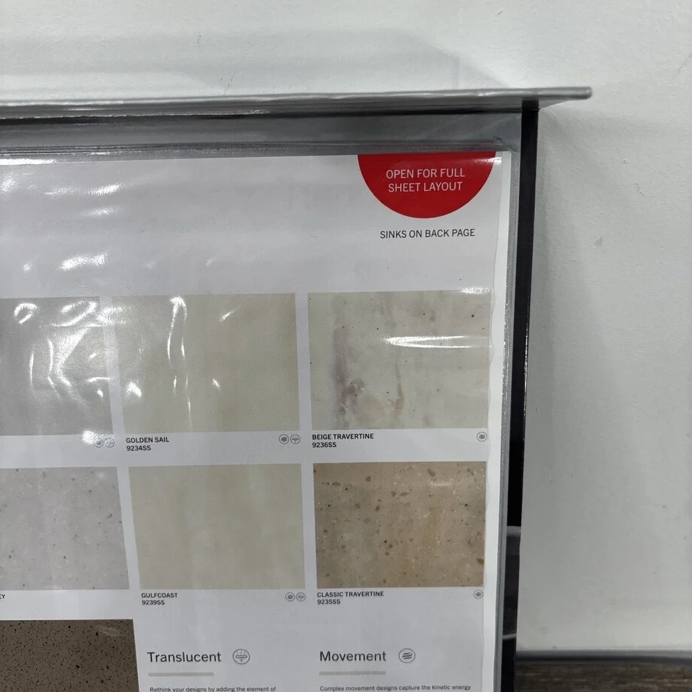 Wilsonart Solid Surface Sample Kit Box Of‎ 69 2x2 Tiles Multicolor